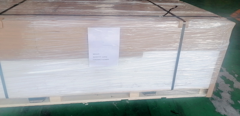 Boron - UHMWPE Containing Polyethylene Neutron Absorb Plate From Korean Customer Order