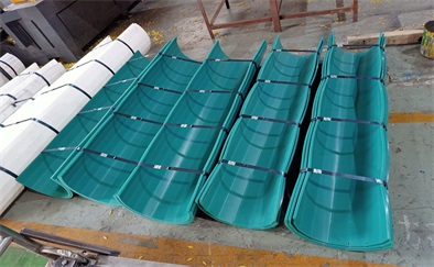 Finisehd two color uhmwpe liner products for Israeli client