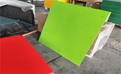 smooth hdpe sheet and orange peel hdpe double color board from customer feedback