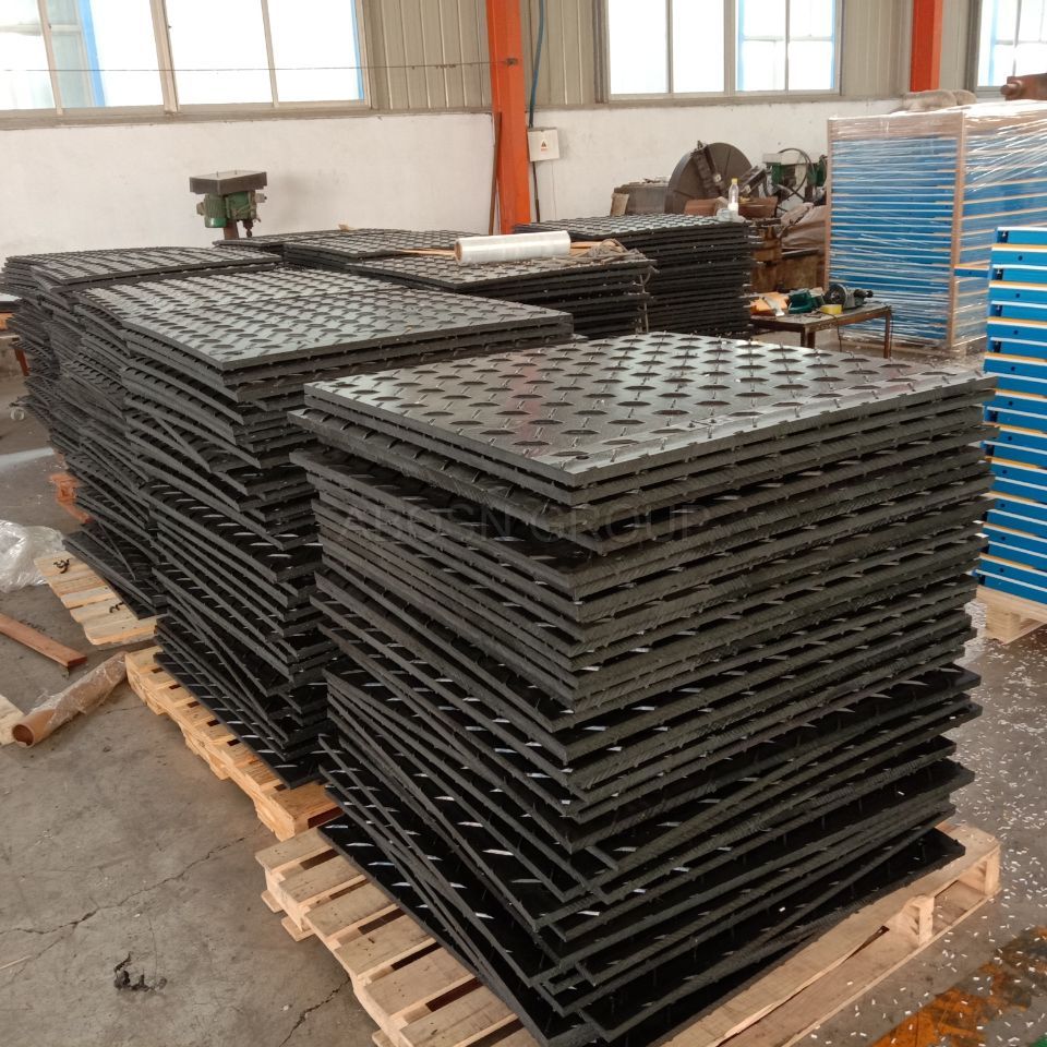 Flame Retardant ground sheet Plastic HDPE construction Fire Retardant road mat