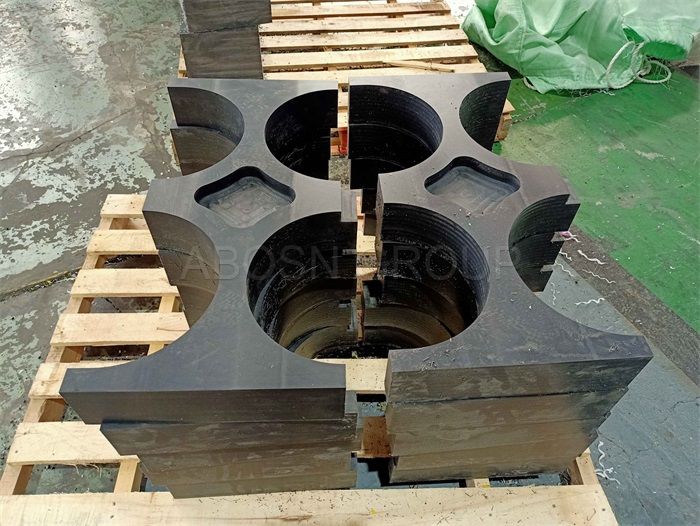 UHMW-PE hdpe pipe support with 26 mm Thickness