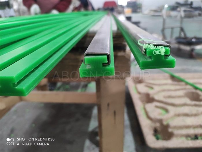 UHMWPE plastic Dust-proof linear guide rail and Carriage for Damper nylon guide rail