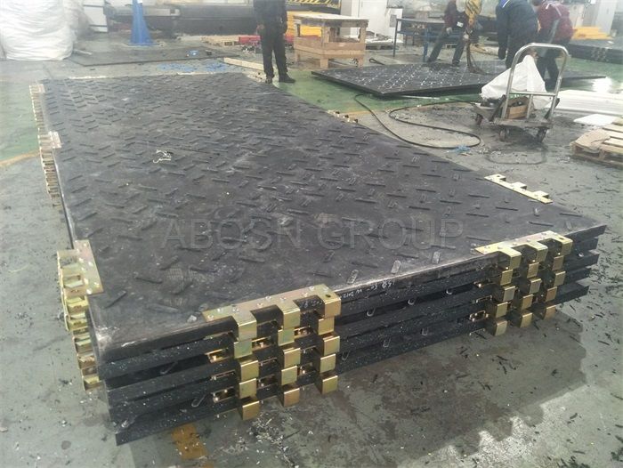 Plastic Ultra High Molecular Weight Polyethylene sheet UHMWPE Construction temporary road access mats/panel