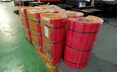 Finisehd two color uhmwpe liner products for Israeli client