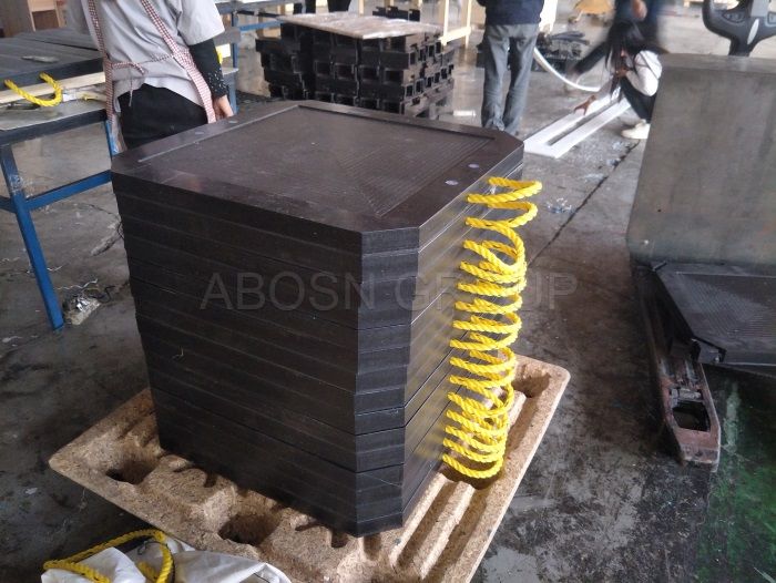 High impact polyethylene cribbing plate plastic recycled HDPE trailer plate jack pad
