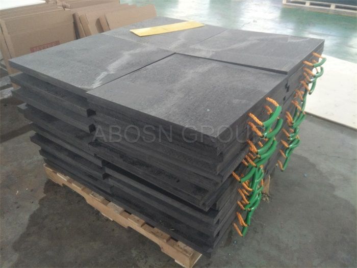 UHMW-PE Crane Mobile outrigger pads outrigger plate