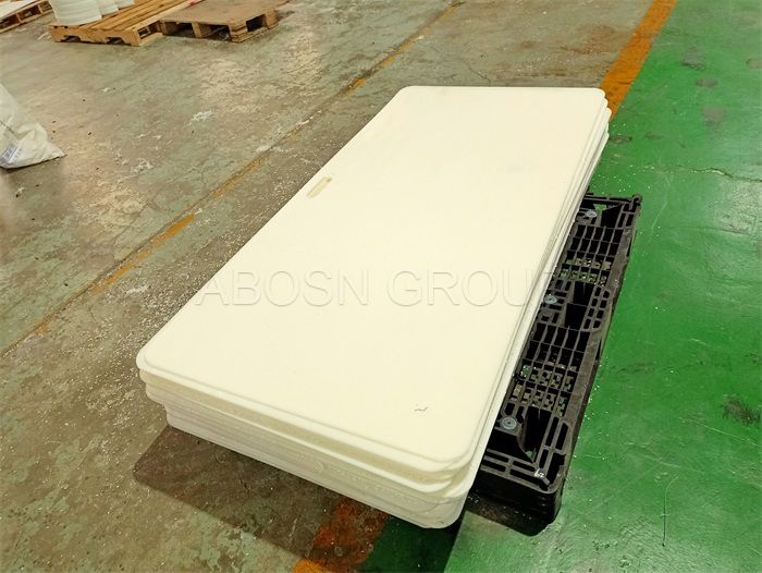 PE white sliding shooting pad with handle/durable hockey shooting pad