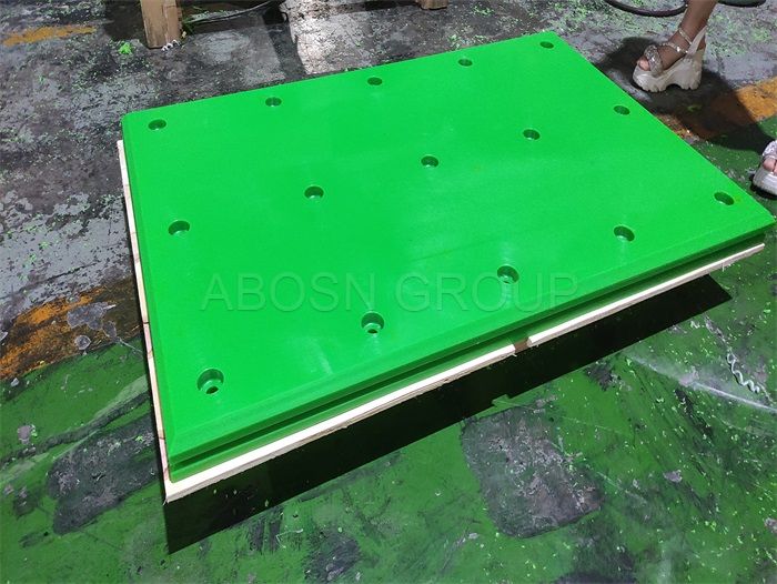 marine rubber fender UHMW-PE facing pad, uhmwpe fender facing pad for marine rubber fender