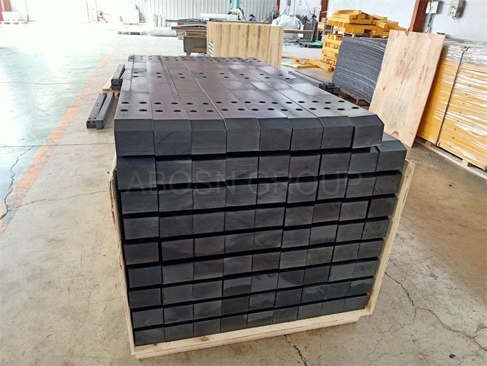High impact resistant UHMWPE PE polymer amphibious excavator track shoes