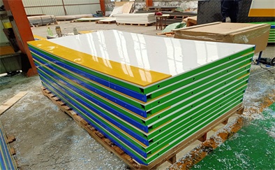cheap HDPE sheet metal panels shooting ice hockey rink fence board