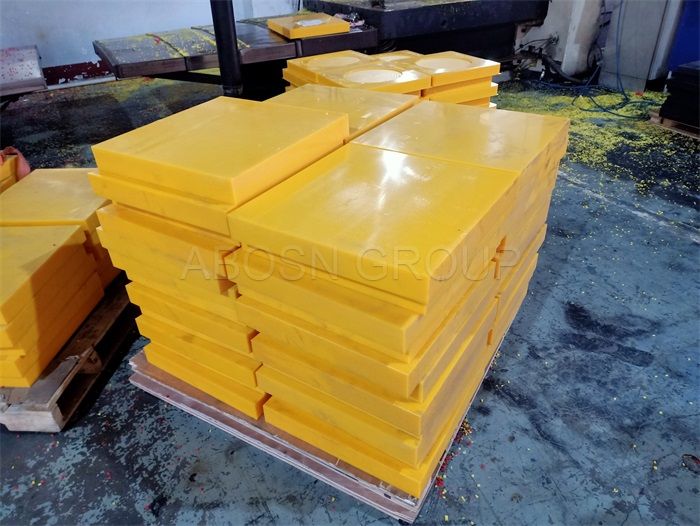 Impact resisting crane outrigger pads Uhmwpe block for construction