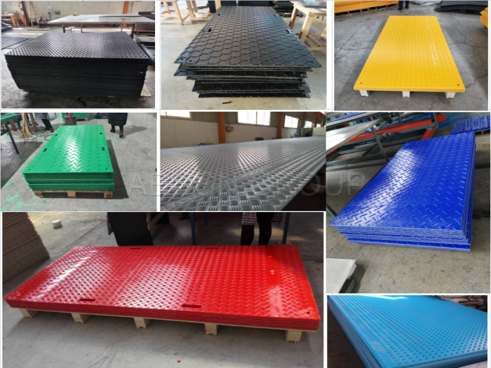 Anti Impact High Density Polyethylene Construction Sheet Plastic Ground Road Mats