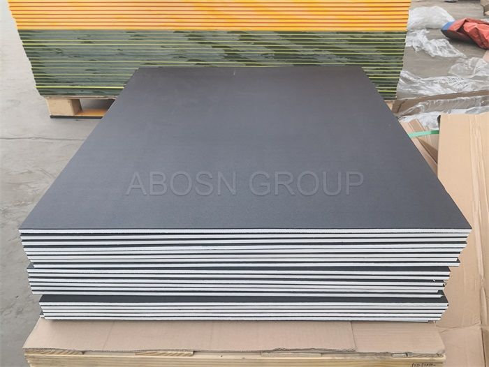 China Double Layered HDPE Plastic Sheet in gray white gray