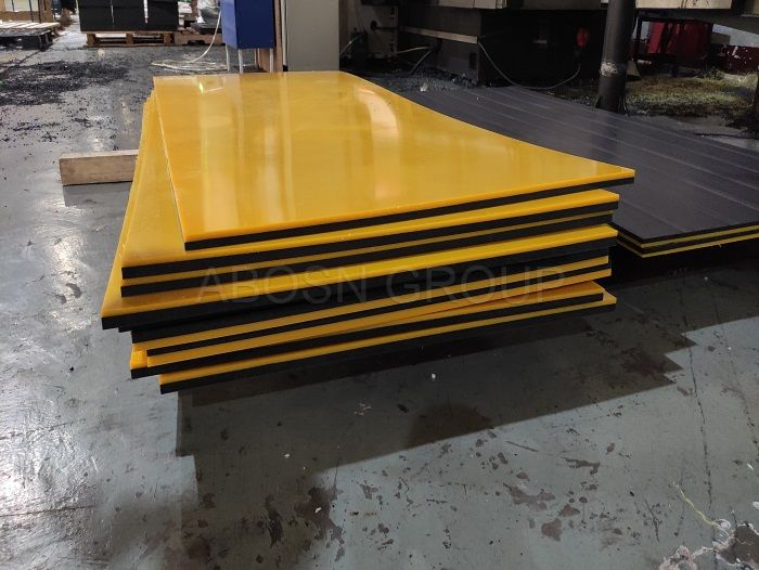 Double Color Bending UHMWPE Lining Board for Screw Conveyor UHMWPE Sheet