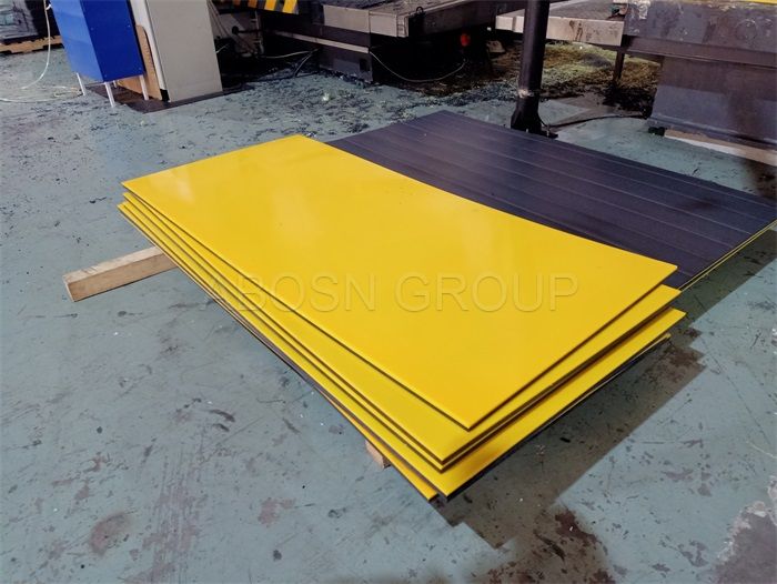 Double Color Bending UHMWPE Lining Board for Screw Conveyor UHMWPE Sheet