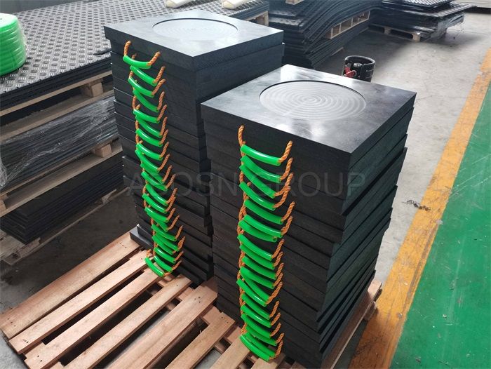 heavy duty uhmwpe outrigger pads for crane