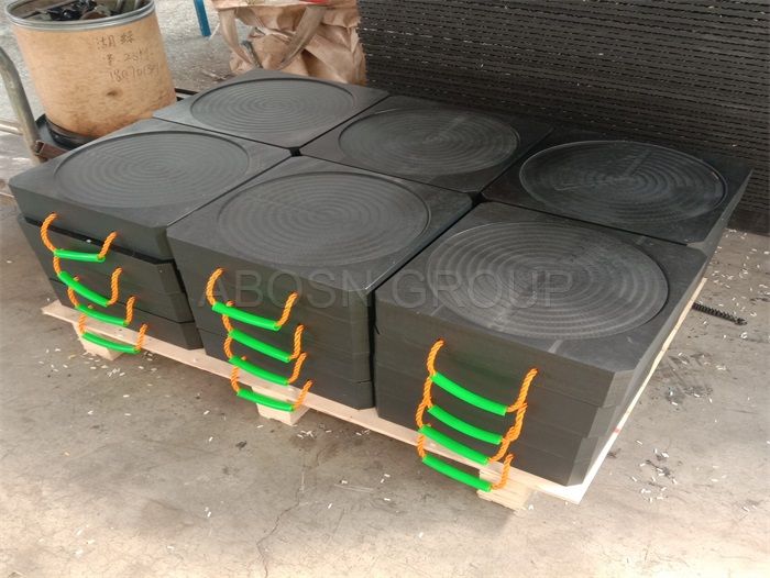 heavy duty uhmwpe outrigger pads for crane