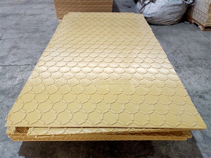 High quality plastic ground mat HDPE ground protection panels with hexagonal patterns