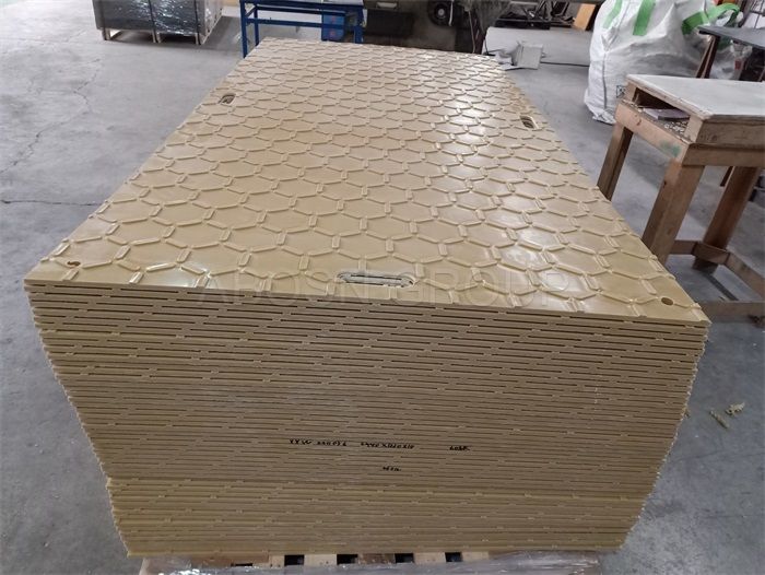 High quality plastic ground mat HDPE ground protection panels with hexagonal patterns