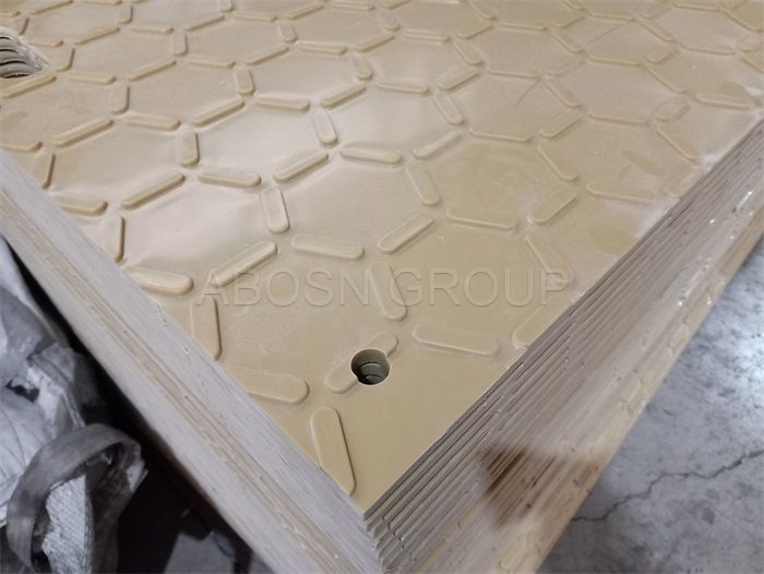 High quality plastic ground mat HDPE ground protection panels with hexagonal patterns