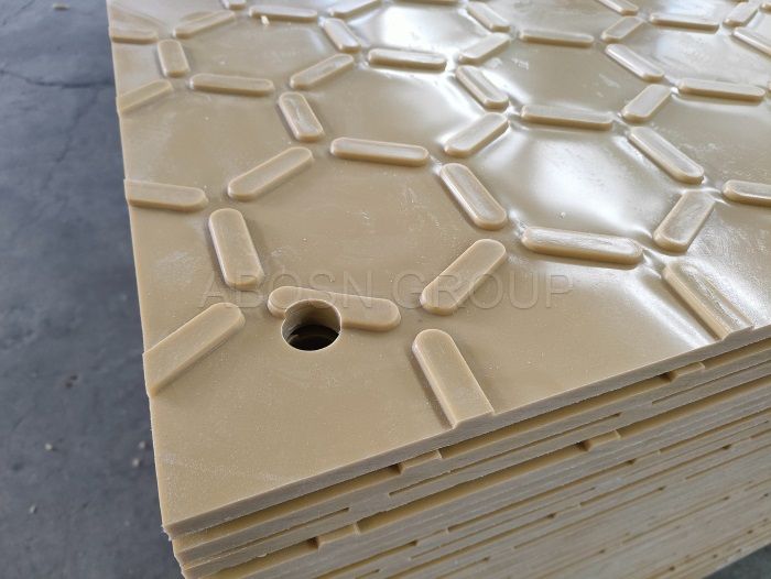 High quality plastic ground mat HDPE ground protection panels with hexagonal patterns