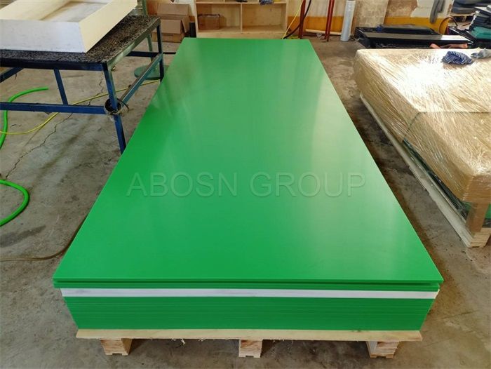 virgin green uhmpwe Sheet Made from Natural Polyethylene Material