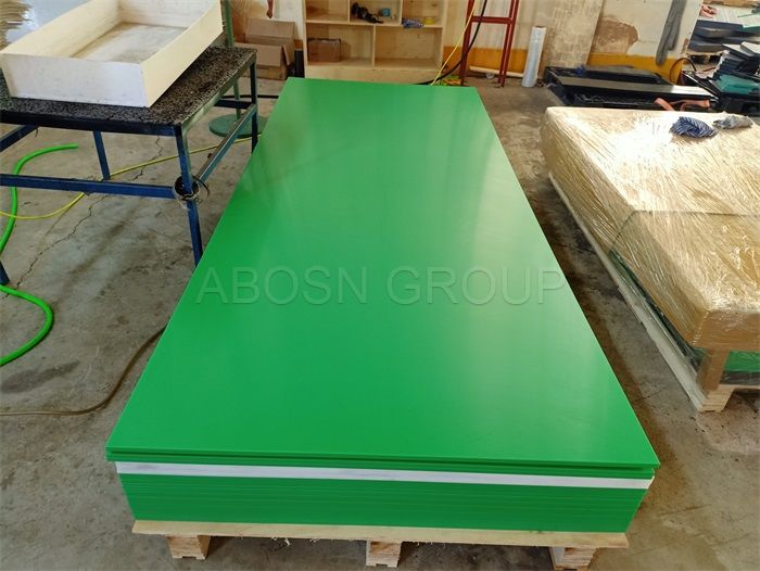 virgin green uhmpwe Sheet Made from Natural Polyethylene Material