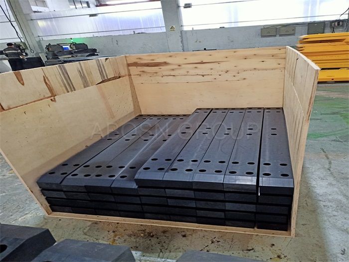 amphibious excavator hdpe track pads track shoes UHMWPE track plate